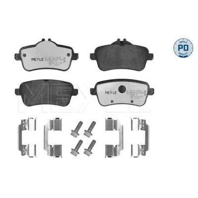 Bilde av MEYLE 025 252 1518/PD Bremseklosser PD Quality bakaksel klargjort for slitasjeindikator med antihyle blikk tilbehør MERCEDES BENZ: ML Klasse
