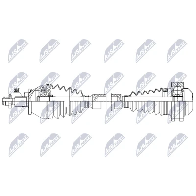 Bilde av Drivaksel, Framaksel høyre seat cordoba, ibiza iii, skoda fabia i, vw polo iv OE 6Q0407272CL, 6Q0407452KX