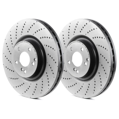 Bilde av BREMBO 09.B769.51 Bremseskiver 360 36 5 perforert / ventilert belagt høy karbon med skruer MERCEDES BENZ: C Klasse T modell, E Sedan