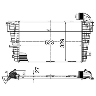 Bilde av MAHLE ORIGINAL CI 513 000S Ladeluftkjøler