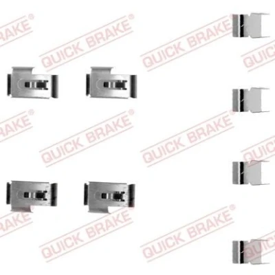 Bilde av QUICK BRAKE 109 1198 Tibehørsett, skivebremse belegg MITSUBISHI: Space Wagon II