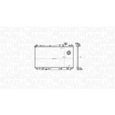 Bilde av MAGNETI MARELLI 350213182700 Radiator 350 658 16 Kjøleribber loddet