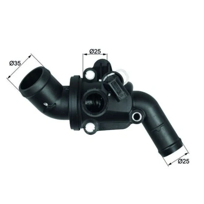 Bilde av MAHLE ORIGINAL TI 14 87 Termostat med tetning MERCEDES BENZ: A Klasse, B Klasse