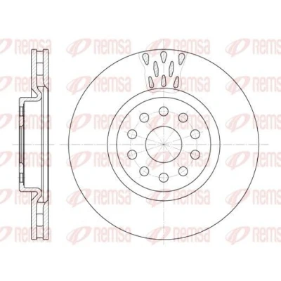 Bilde av REMSA 6563.10 Bremseskiver framaksel 310, 310 28 10 ventilert LANCIA: Kappa Sedan, ALFA ROMEO: 166