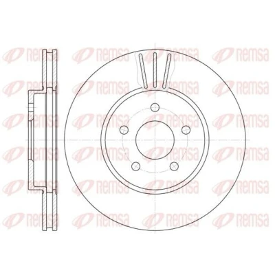 Bilde av REMSA 6607.10 Bremseskiver framaksel 300, 300 24 5 ventilert FORD: MONDEO 3 Kombi, 3, Stufenheck, JAGUAR: X Type Sedan