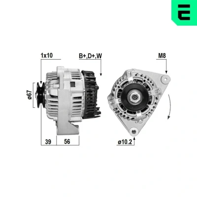 Bilde av Dynamo, citroën,peugeot, 5705 4G, E1, F9, X9, 95 667 742, 96 050 629
