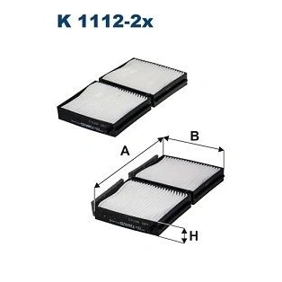 Bilde av FILTRON K 1112 2x Kupéfilter Partikkelfilter 116 215 22 MAZDA: FAMILIA 6, 626 V Hatchback, 323 F 6