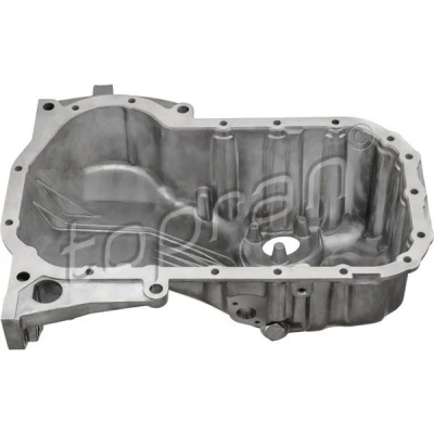 Bilde av TOPRAN 113 647 Bunnpanne med hull for oljenivåmåler, uten sensor Aluminium AUDI: A4 B5 Avant, A6 C5 VOLKSWAGEN: Passat Stasjonsvogn