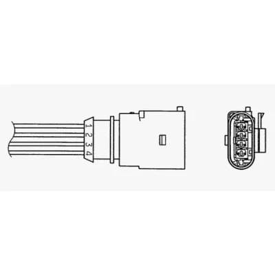Bilde av NGK 1350 Lambdasonde 4 VOLKSWAGEN: Polo IV Hatchback, V SKODA: Octavia II 2 Combi