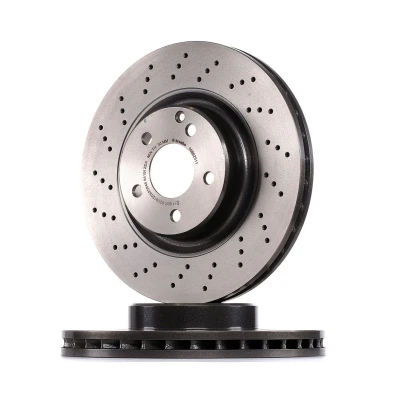 Bilde av BREMBO COATED DISC LINE 09.9825.11 Bremseskiver 330 32 5 perforert / ventilert belagt høy karbon med skruer MERCEDES BENZ: SL Cabrio