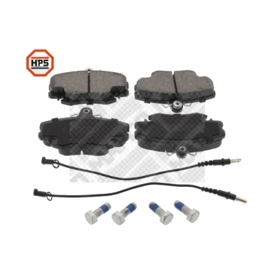 Bilde av MAPCO 6377HPS Bremseklosser framaksel inkl. slitasjevarselkontakt med bremsecaliperskruer RENAULT: CLIO 2, Megane I Grandtour, Super 5 Hatchback