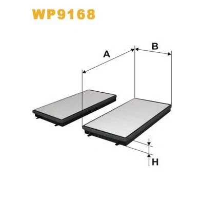 Bilde av WIX FILTERS WP9168 Kupéfilter Partikkelfilter 322 172 30 BMW: 7