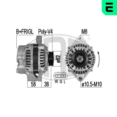 Bilde av Dynamo honda civic coupé v, vi, hatchback sedan logo OE 31100 P2E G01, G02, P7A G01