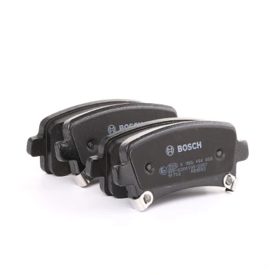 Bilde av BOSCH 0 986 494 668 Bremseklosser Low Metallic med akustisk slitasjevarsel antihyle blikk, montageanvisning OPEL: Insignia A Sports Tourer