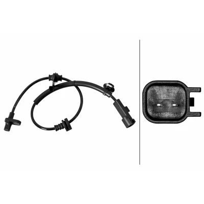 Bilde av HELLA 6PU 358 218 771 ABS Sensor med klammer Hall prinsipp 2 527 FORD: Mondeo 5 Kombi