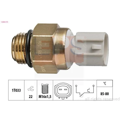 Bilde av EPS 1.850.173 Temperaturbryter, radiator ventilator M16x1,5 Made in Italy OE Equivalent