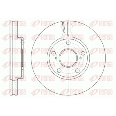 Bilde av REMSA 6842.10 Bremseskiver framaksel 275, 275 28 5 ventilert TOYOTA: Camry IV Sedan, Previa / Estima II, V Sedan