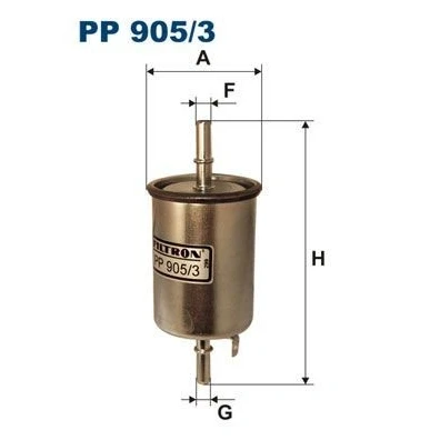 Bilde av FILTRON PP 905/3 Drivstoffilter ledningsfilter 8 CHEVROLET: Aveo / Kalos Hatchback