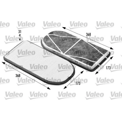 Bilde av VALEO CLIMFILTER PROTECT 698470 Kupéfilter Karbonfilter 366, 366 BMW: 7