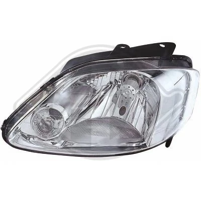Bilde av DIEDERICHS 2235181 Frontlykter venstre H4 Halogen for høyrekjøring uten motor høydejustering hovedlys