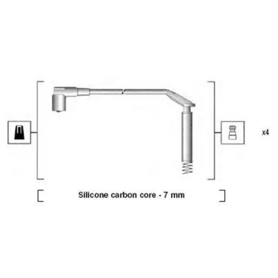 Bilde av MAGNETI MARELLI 941125190673 Pluggledninger OPEL: Vectra A CC, Sedan, Astra F Sedan