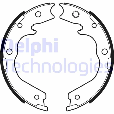 Bilde av DELPHI LS2137 Bremsesko 210 32