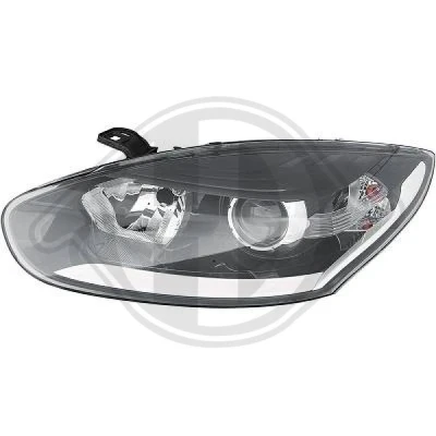 Bilde av DIEDERICHS 4466983 Frontlykter venstre H7/H7 med motor for høydejustering hovedlys RENAULT: MEGANE 3 Grandtour