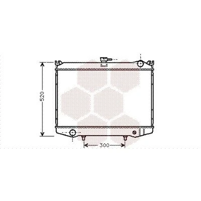Bilde av VAN WEZEL 13002041 Radiator Aluminium 430 650 26 Kjøleribber loddet NISSAN: Pick Up, TERRANO 1