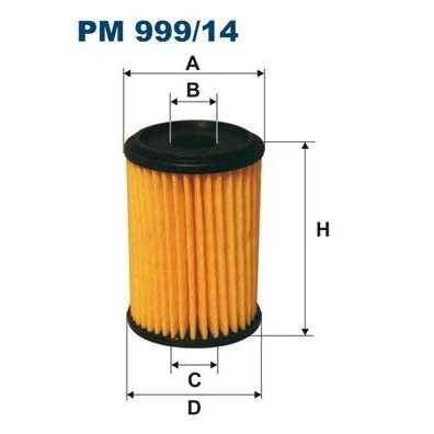 Bilde av FILTRON PM 999/14 Drivstoffilter Filterinnsats