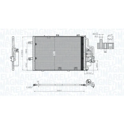 Bilde av Kondensator, klimaanlegg, opel,vauxhall, 13 105 999, 189 080, 18 50 092, 114, 93 177 215, 183 711