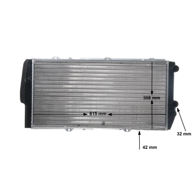 Bilde av MAHLE ORIGINAL CR 404 000S Radiator for kjøretøy med/uten klimaanlegg 615 309 44 Kjøleribber satt sammen mekanisk