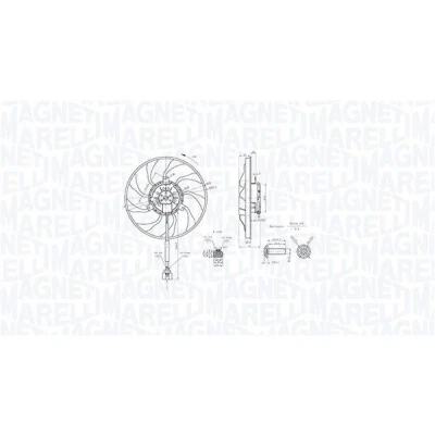 Bilde av MAGNETI MARELLI 069422890010 Kjølevifte 2935 12 230 VOLKSWAGEN: Transporter 5
