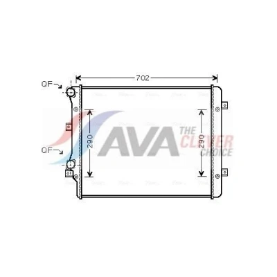 Bilde av PRASCO VN2207 Radiator Aluminium 650 452 34 med hurtigkoplinger Kjøleribber satt sammen mekanisk VOLKSWAGEN: Touran I, Passat B6 Variant, Caddy 3