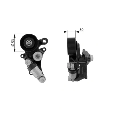 Bilde av GATES FleetRunner Micro V Kit T38305 Strammerull MERCEDES BENZ: E Klasse Sedan, T modell