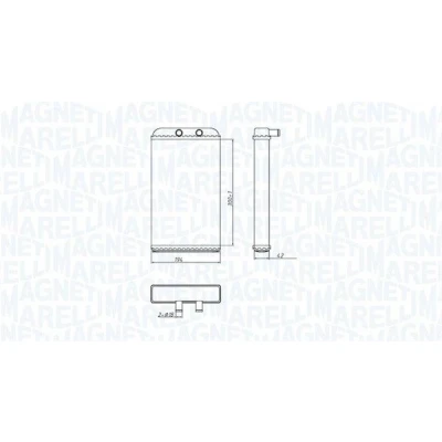 Bilde av MAGNETI MARELLI 350218402000 Varmeveksler FIAT: Ducato II Flatvogn lastebil/Chassis