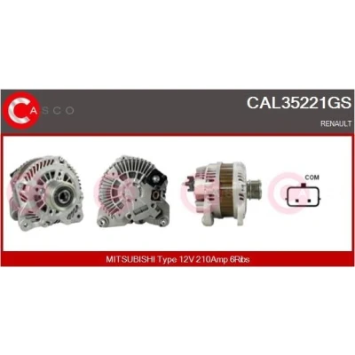 Bilde av CASCO Generator 12V 180A M8 CPA0206 53mm BMW: 3 Sedan, 5 Touring, X3 CAL15368AS