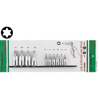 Bilde av HANS 56024 10 Pipesett torx 1/4, 3/8 firkant