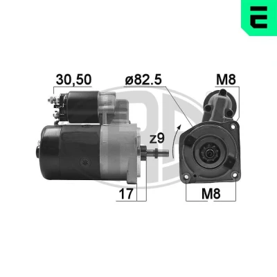 Bilde av ERA 220956A Starter 12 0,95 9 AUDI: 80 B3