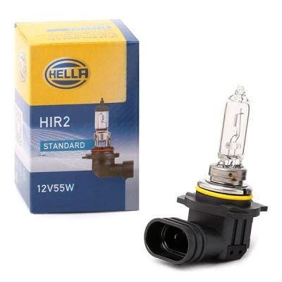 Bilde av HELLA 8GH 009 319 001 Lyspære, fjernlys HIR2 12V 55W 4000K Halogen TOYOTA: C HR, Auris Hatchback, Stasjonsvogn, OPEL: Insignia A Sports Tourer
