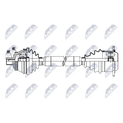Bilde av Drivaksel, Framaksel venstre, audi,skoda,vw, 8D0407271AJ