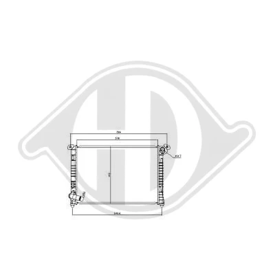 Bilde av DIEDERICHS DCM1581 Radiator 578 400 28 Climate