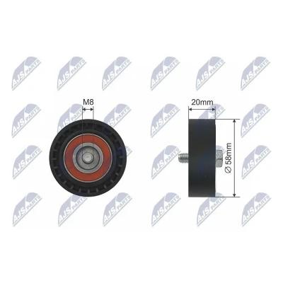 Bilde av Styrerulle kilerem, audi,seat,skoda,vw, 03C145299M