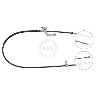 Bilde av A.B.S. K19908 Bremsekabel 1478 Trommelbrems for høyre/venstre ratt PEUGEOT: 107 Hatchback