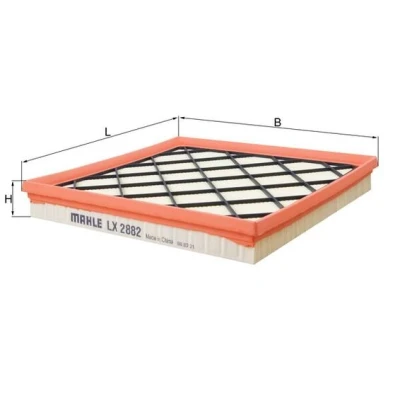 Bilde av MAHLE ORIGINAL LX 2882 Luftfilter 37,3 256 250 Filterinnsats OPEL: Astra J Hatchback, Sports Tourer, Zafira C Tourer