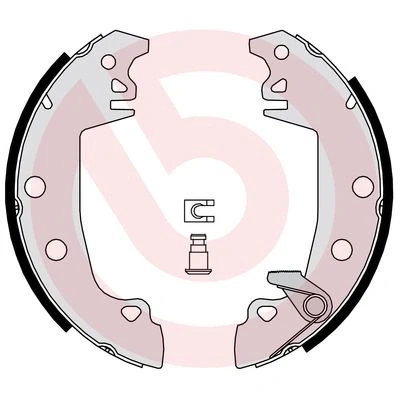 Bilde av BREMBO S 61 537 Bremsesko 229 42 med tilbehør