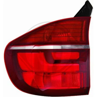 Bilde av DIEDERICHS Priority Parts 1291191 Baklykter venstre ytre del W16W, P21W, LED uten pæreholder BMW: X5