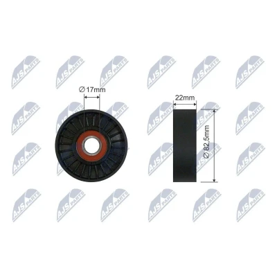 Bilde av Strammerull, kilerem med ribber, alfa romeo,cadillac,chevrolet,fiat,opel,saab, 24 430 296, 24430296, 71739304, 90537585
