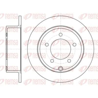 Bilde av REMSA 61025.00 Bremseskiver bakaksel 262, 262 10 5 fullt ut JEEP: Patriot, Compass, DODGE: Caliber, Avenger Sedan