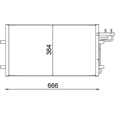 Bilde av MAHLE ORIGINAL AC 374 000S Kondensator uten tørker 14 13,7 628 FORD: Focus 2