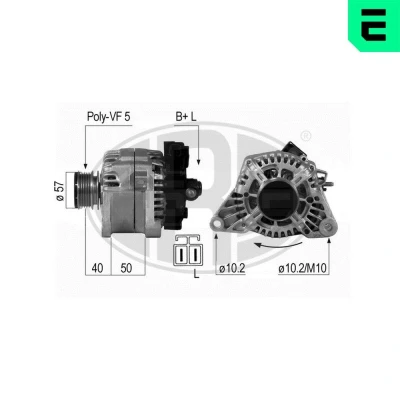 Bilde av ERA 210651A Dynamo 14V 90A KIA: Picanto I, HYUNDAI: Getz